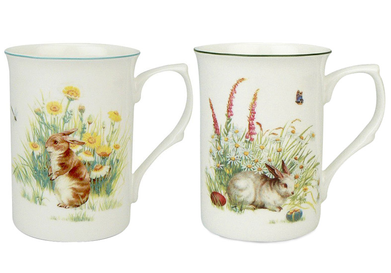 Bunny Bone China Mug Set (Set of 2)