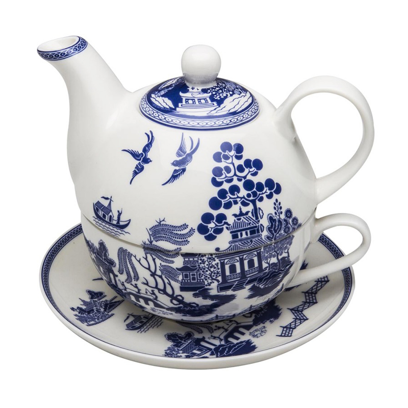Blue Willow Tea-for-One Set