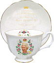 Queen's Diamond Jubilee Tea Cup & Saucer Set
